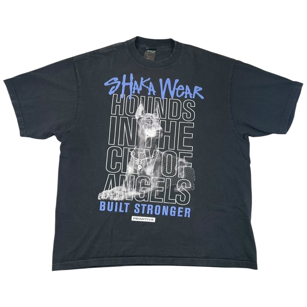 Shaka Wear x Primitive Graphic Tee Hounds in the City of Angels Heavyweight 2XL